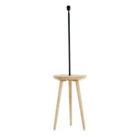 Light&living Bijzettafel+vloerlamp Ø40x135 cm TOLFA hout naturel+m...