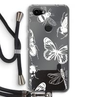 Tiny Bugs: Pixel 3a Transparant Hoesje met koord