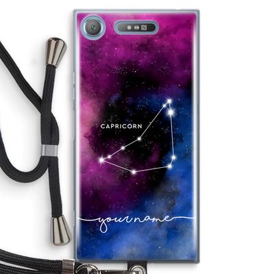 Sterrenbeeld - Donker: Sony Xperia XZ1 Transparant Hoesje met koord