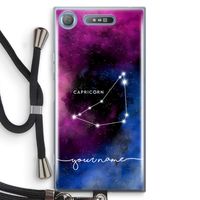 Sterrenbeeld - Donker: Sony Xperia XZ1 Transparant Hoesje met koord