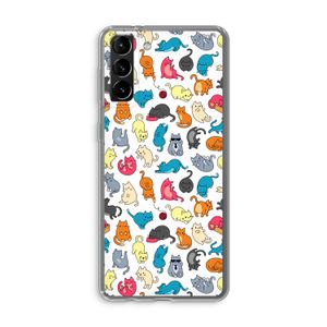 Kleurrijke katten: Samsung Galaxy S21 Plus Transparant Hoesje