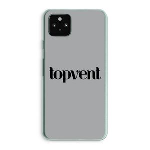 Topvent Grijs Zwart: Google Pixel 5a 5G Transparant Hoesje