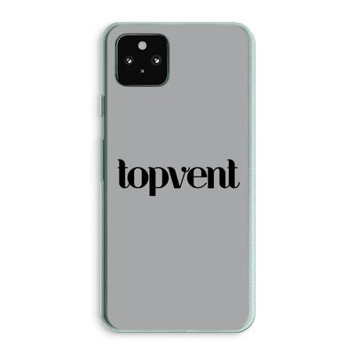 Topvent Grijs Zwart: Google Pixel 5a 5G Transparant Hoesje