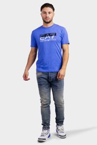 EA7 Emporio Armani Graphic T-Shirt Heren Blauw - Maat XS - Kleur: Zwart | Soccerfanshop