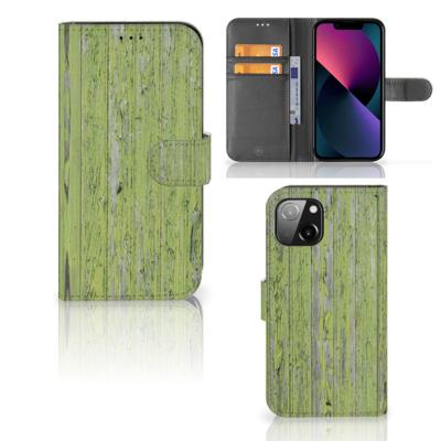 Apple iPhone 13 | Book Style Case | Green Wood