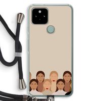 Girls girls girls: Pixel 5 Transparant Hoesje met koord