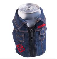 Harley-Davidson 1970s Psychedelic Denim Blikjes Koeler