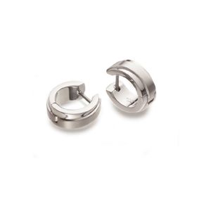 Boccia 0560-01 Oorringen titanium zilverkleurig 6 x 14 mm