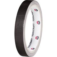 TOOLCRAFT HEB15L10SC HEB15L10SC Textieltape HEB15L10SC Zwart (l x b) 10 m x 15 mm 1 stuk(s) - thumbnail