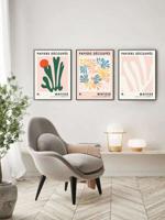 Poster - Abstracte Plant / Set van 3