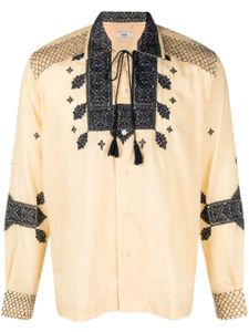 BODE chemise Eastern Mosaic en coton - Tons neutres