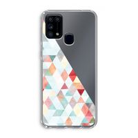 Gekleurde driehoekjes pastel: Samsung Galaxy M31 Transparant Hoesje Gekleurde driehoekjes pastel: Samsung Galaxy M31 Transparant Hoesje