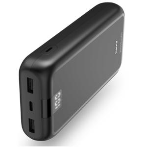 Hama Performance 20 Power Pack 20000 mAh 3 Outputs:USB-C 2x USB-A Powerbank Grijs