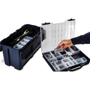 raaco CarryLite 80 5x10-20 DLU Assortimentskoffer (l x b x h) 330 x 413 x 82 mm Aantal vakken: 20 Inhoud 1 stuk(s)