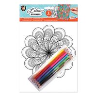 Grafix Kleuren op nummer a4 - mandala