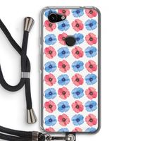 Klaproosjes: Pixel 3a Transparant Hoesje met koord