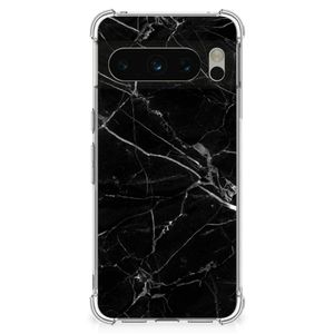 Google Pixel 8 Pro Anti-Shock Hoesje Marmer Zwart - Origineel Cadeau Vader