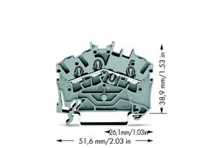 2002-6301  - Feed-through terminal block 5,2mm 24A 2002-6301