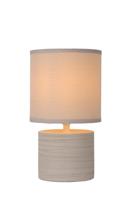 Lucide GREASBY - Tafellamp - Ø 14 cm - 1xE14 - Beige