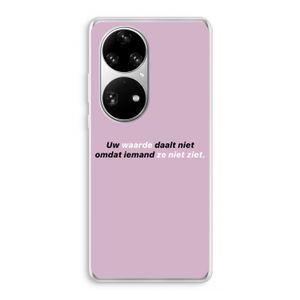uw waarde daalt niet: Huawei P50 Pro Transparant Hoesje