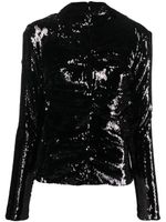 ISABEL MARANT haut Milana à sequins - Noir - thumbnail