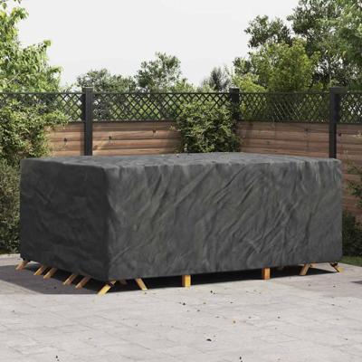 Hoes voor tuinmeubelen Zwart 270 x 180 x 90 cm 600D