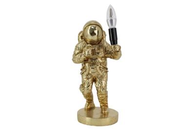 Tafellamp ASTRONAUT 37 cm handgemaakte sculptuur goud - 48049