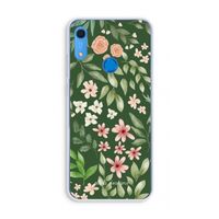 Botanical green sweet flower heaven: Huawei Y6s Transparant Hoesje