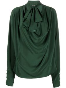 Del Core Zijden blouse - Groen