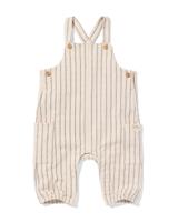 HEMA Newborn meegroei boxpakje strepen ecru (ecru)