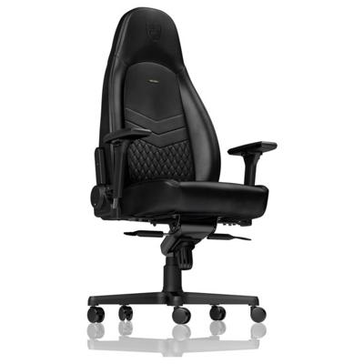 Noblechairs noblechairs ICON Echtleder Gaming Stuhl - schwarz/schwarz Gaming stoel Zwart