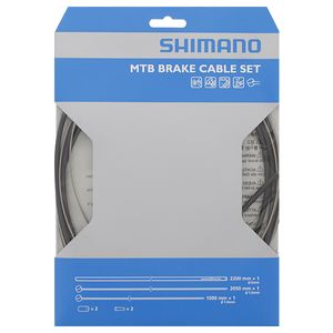 Shimano remkabelset mtb rvs zwart