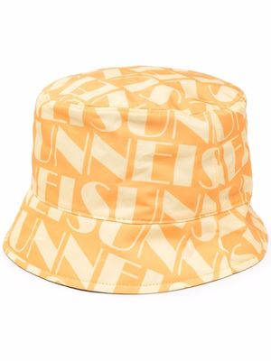 Sunnei bob réversible à logo imprimé - Jaune