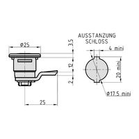 BASI HS 348 KD Brievenbusslot Roestvrijstaal - thumbnail