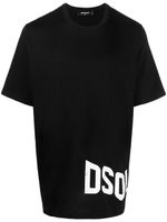 DSQUARED2 t-shirt à logo imprimé - Noir