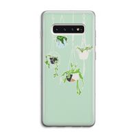 Hang In There: Samsung Galaxy S10 4G Transparant Hoesje