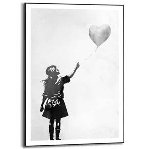 Reinders - Balloon Girl - Schilderij 70x50cm Zwart