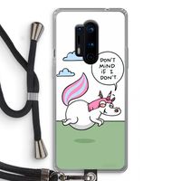 Unicorn: OnePlus 8 Pro Transparant Hoesje met koord