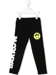 Barrow kids legging en coton à logo imprimé - Noir