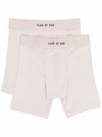 Fear Of God boxer à taille à logo - Tons neutres