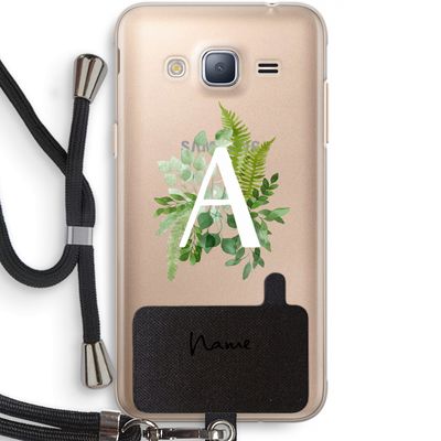 Green Brush: Samsung Galaxy J3 (2016) Transparant Hoesje met koord