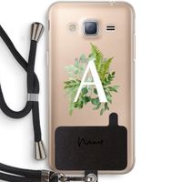 Green Brush: Samsung Galaxy J3 (2016) Transparant Hoesje met koord