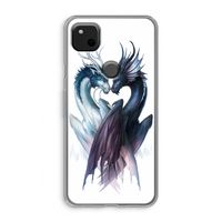 Yin Yang Dragons: Google Pixel 4a Transparant Hoesje
