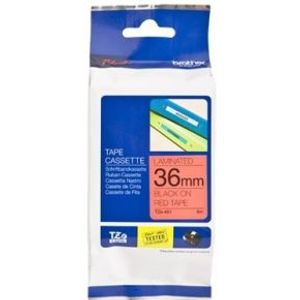 Brother TZ-461 Zwart op rood labelprinter-tape