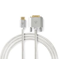 Nedis HDMI Kabel | HDMI naar DVI-D 24+1-Pins Male | 2 m | 1 stuks - CCTB34800AL20 CCTB34800AL20