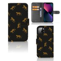 Telefoonhoesje | Met pasjeshouder | voor Apple iPhone 13 Leopards