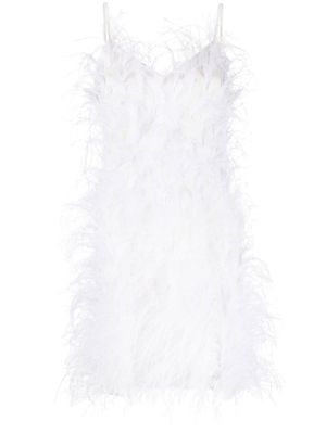 Cult Gaia robe Zariah à coupe courte - Blanc