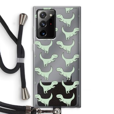 Dinos: Samsung Galaxy Note 20 Ultra / Note 20 Ultra 5G Transparant Hoesje met koord
