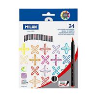 Set Viltstiften Milan Multicolour 24 Onderdelen