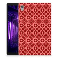 Lenovo Tab M10 HD (2de generatie) Hippe Hoes Batik Rood Lenovo Tab M10 HD (2de generatie) Hippe Hoes Batik Rood